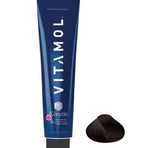 رنگ مو ویتامول Vitamol سری طبیعی رنگ قهوه ای روشن قوی شماره 5/00 حجم 120ml کد 3492