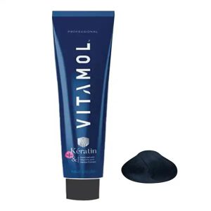 رنگ مو ویتامول Vitamol سری Smoky رنگ مشکی پرکلاغی شماره 1.1 حجم 120ml کد 3497