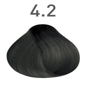 رنگ مو ویتامول Vitamol سری خاکستری رنگ قهوه ای خاکستری متوسط شماره 4.2 حجم 120ml