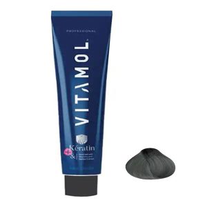رنگ مو ویتامول Vitamol سری خاکستری رنگ قهوه ای خاکستری روشن شماره 5.2 حجم 120ml کد 3511